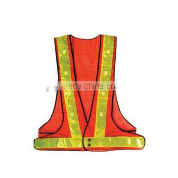LED safety vest meeting CE EN 471, LED reflective safety vest
