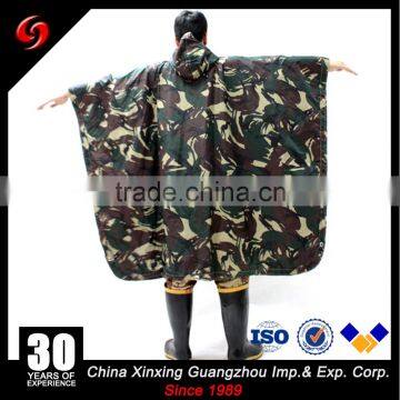 2017 Custom Printed PVC Rain Ponchos Military Raincoat photo-3