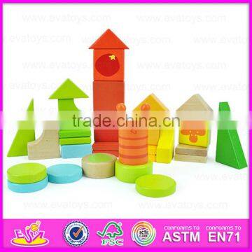 2015 Blocks Trolly Wooden Educational Toy for Kids,Wooden Building Blocks Sorter Trolly Toy,Pull Wooden Block Trolly Toy W13C021 photo-5