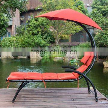 Garden Dream Chaise Lounger Chair with Sun Shade Canopy