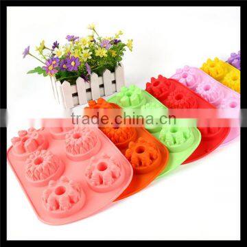 Silicone Cake Mold SOAP Mold Chocolate Molds Six-Castle Cake Pan photo-2