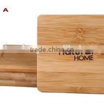 Square Natural Bamboo Coaster