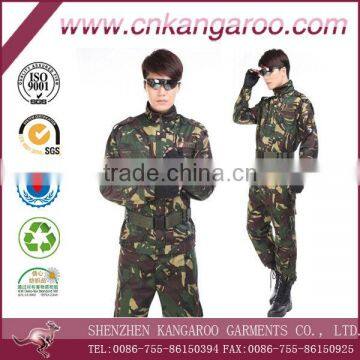 High quality camouflage training uniform, army combat uniform