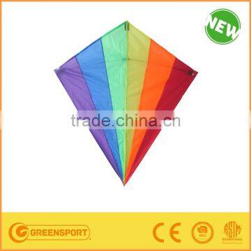 china promotional lovely diamond material polyester kite from manufactory