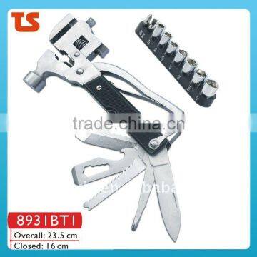 2014 new hardware multi tool multifunction hammer multi hammer with axestainless steel axe multi purpose hammer 8931BT1