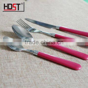 cheaper red plastic cutlery made in jieyang factory