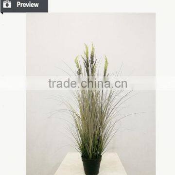 41.5 Inch Height Artificial Grass Green Potted Onion Grass With Wheat Spray Weed Pots Plant photo-4