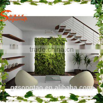 Competitive From SongTao Wholesale Vertical Artificial Plant Wall Plastic Green Wall photo-2