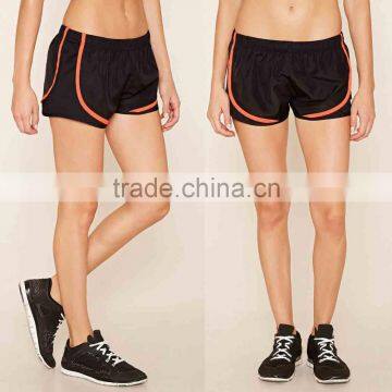 Women 100% Polyester Active Mesh-Panel Shorts Funning Running Gym Short Fitness Shorts Wholesale Custom Manufacturer Clothing