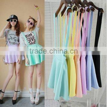 fashion cute braces chiffon skirt skirts