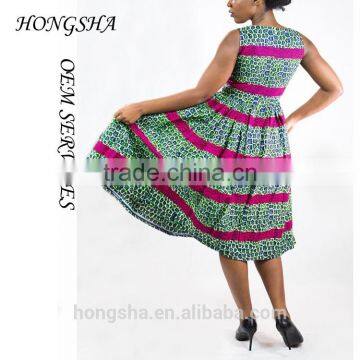 Beautiful Fashion African Dashiki Print Dress Patterns HSd7076 photo-3