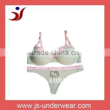 cotton bra & brief set