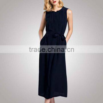 Contrast Color Office European Design Trendy Business Dress With Your Logo photo-4