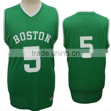 Latest style basketball jersey for 2012 year