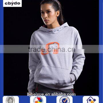 2016 NEW style top trend tall plain grey pull over  work hoody unisex hoodie