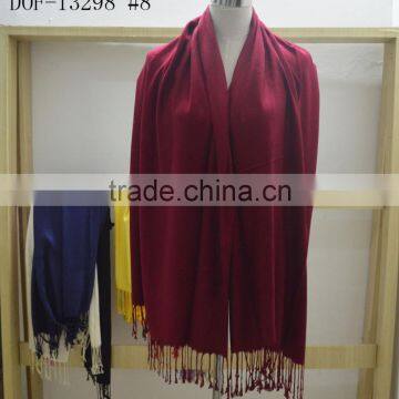 2015 Fashion lady classic hot popular plain soft bamboo fiber viscose shawl scarf