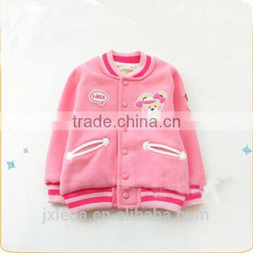 Girls fashion design embroidery crew neck sweatshirts