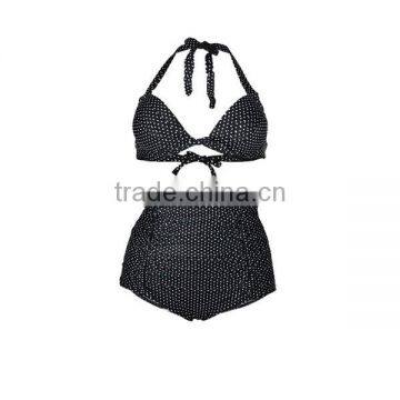 Hot Sexy High Waist Dot Sling Woman Swimwear photo-2