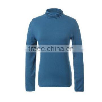 New Style Fashion Long Sleeve Turtleneck Ladies T-shirt Wholesale photo-2
