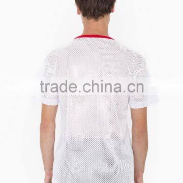 Moisture Wicking Poly Mesh Athiletic Tee Polyester Mesh Gym Sports Tshirt photo-4