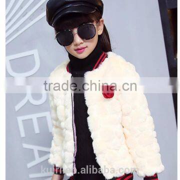 Jackets and Coats Thick Warm Faux Fur Coat Long Sleeve Kids Winter Jacket Girls Fur Coat