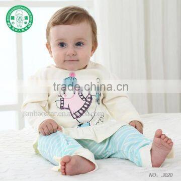 Wholesale cheap children clothing set 100%cotton baby clothes with OEM Branded