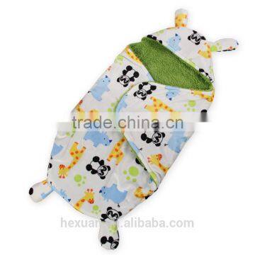 OEM Factory or Stocked Designs Fleece Swaddle Baby Blanket photo-4