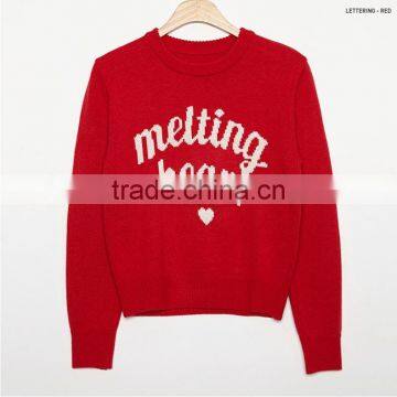 Cute Red Couple Ugly Christmas Sweater Sale photo-2