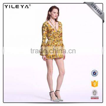 Perfect Cutting Bell Long Sleeves Custom Made Jumpsuit photo-4