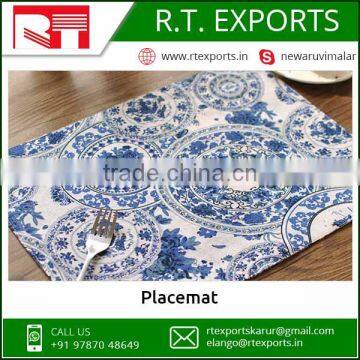 Low Price 100% Cotton Table Mat Or Placemat