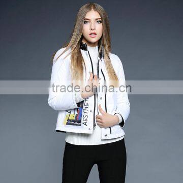 2016 Latest Lady Winter Cotton Jacket Women Overcoat for Wholesale photo-3