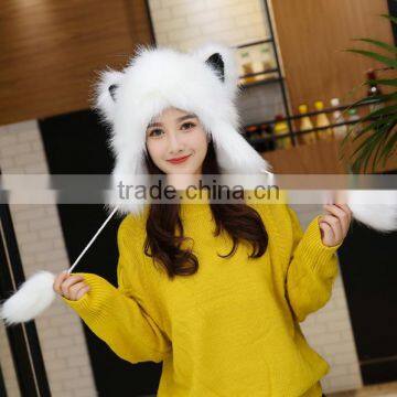 luxury soft winter warm wholesale genuine fox fur hat