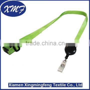 nylon,polyester,Polyester Material neck lanyard with Retractable Badge Reels