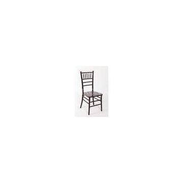 Dark Black Silla Tiffany Wedding Wood Chiavari Chair , Mahogany Chiavari Chair