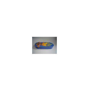 offer oval tin pencil box