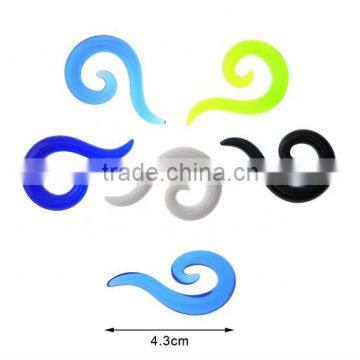 UV Snail Plug Tunnel Jewelry Body Piercing,Spiral Body Piercing Jewelry,Fake Ear Tunnel Rings Body Piercing Jewelry