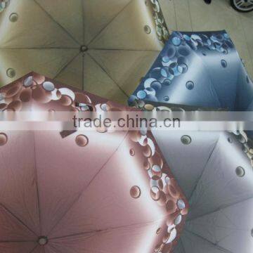 Auto Open and Close 3 Folds Umbrella With High Quality Any Colors photo-4