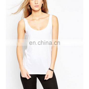 2017 Casual 100 Cotton White Color Tank Top Manufacturer photo-2