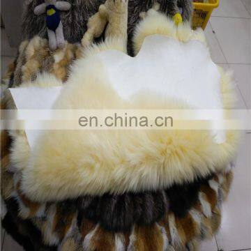 High Quality Palomino Australia Sheep Fur Backrest Fur Cushion Cover Rug photo-6