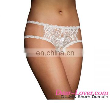 White Eyelash Lace Boyshort Sexy Adult Panty Transparent