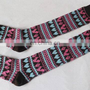 2016 Popular Houndstooth Slim Fit Boot Socks Custom Ladies Long Socks photo-6