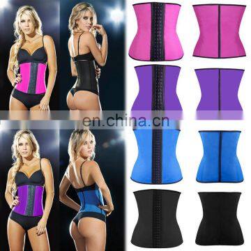 Women Latex cincher Rubber Waist Trainer Cincher Underbust Corset Body Shaper Shapewear