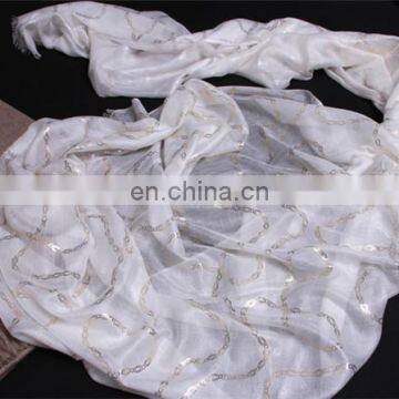 Autumn Winter Women White Fashion Digital Print Pashmina Scarf Worsted Thin Style 200s Cashmere Infinity Scarves Shawl