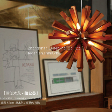 LED Wooden Pendant Lamp photo-5