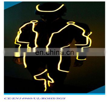 hot sale RGB remote control el wire suit