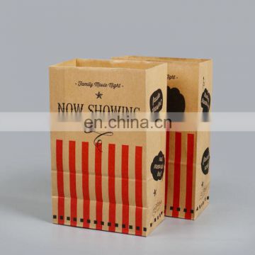 Professional manufacturer customized Take Away healthy wax coated paper Bag/brown paper bag for food/grease proof paper bag