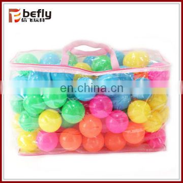 Environmental PE 7cm colorful plastic ocean ball for baby play