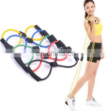 2PCS 8 Shaped Resistance Loop Band Tube for Yoga Fitness Pilates Workout Exercise Fitness Equipment