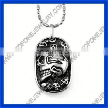 2014 Men's Special Design China Gothic wholesale bullet skull charms pendant