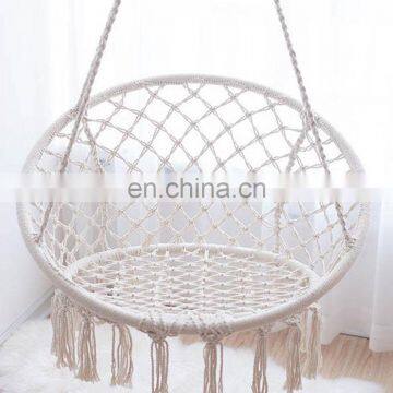 MACRAME HANGING CHAIR | MACRAME BOHO SWING CHAIR | HANDMADE HAMMOCK CHAIR| COTTON ROPE CHAIR